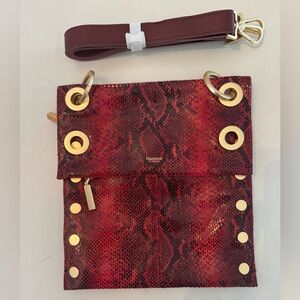 NEW Hammitt Red Montana Snake print Crossbody